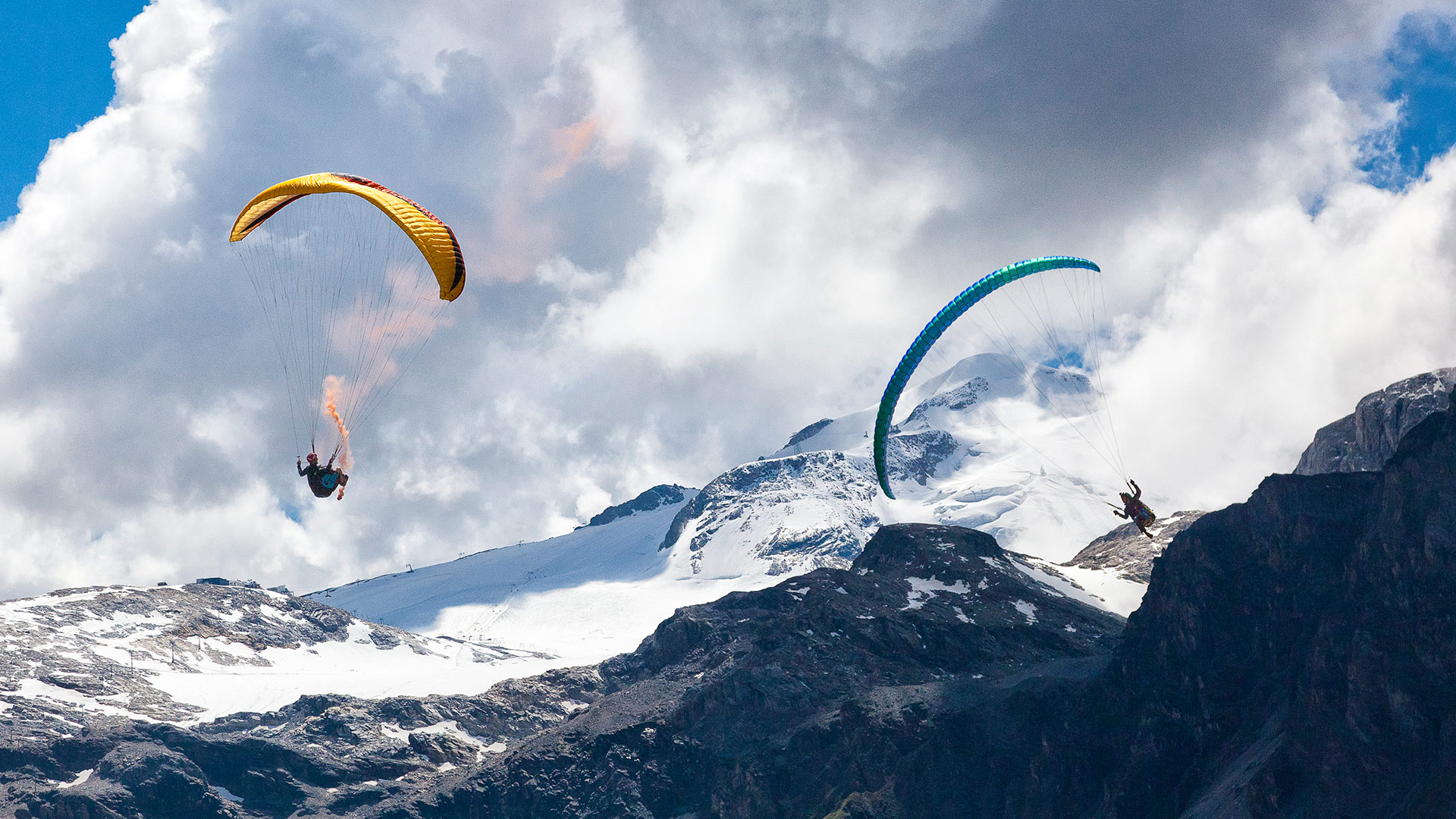 Parapente in the winter