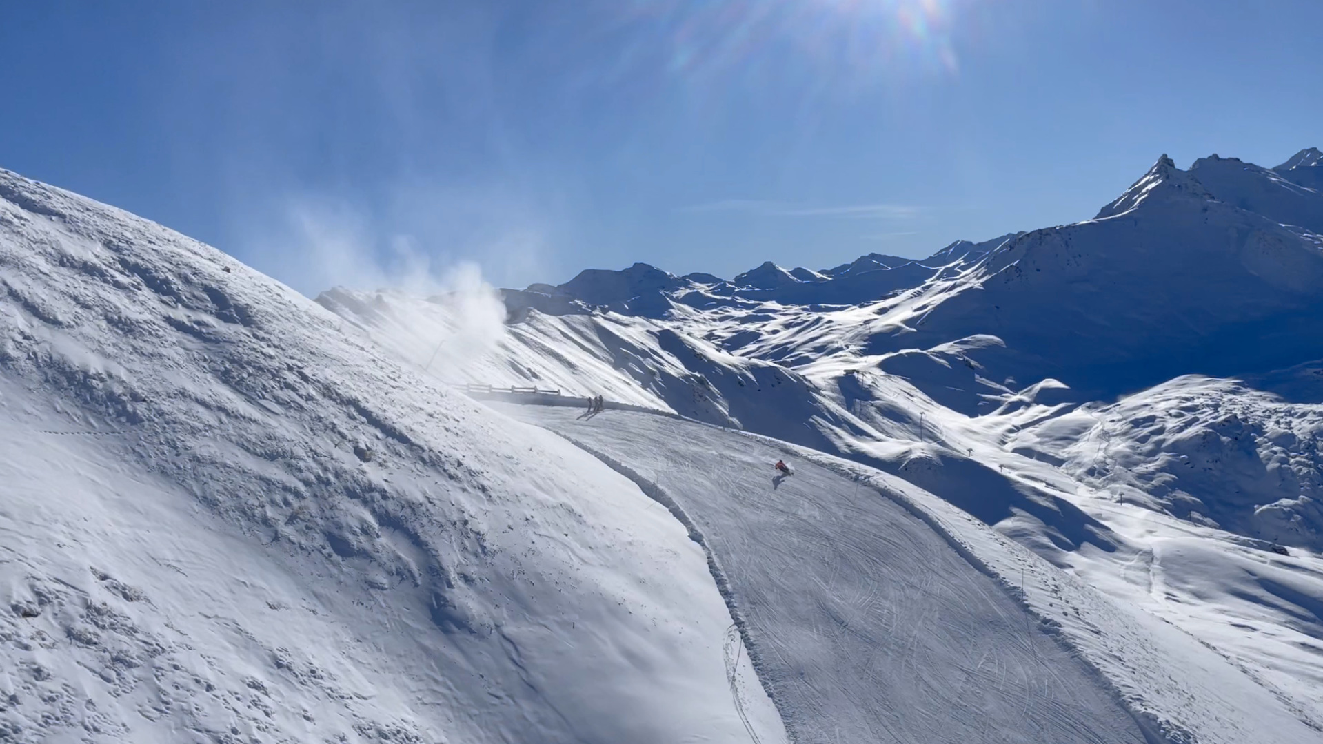 Skiing in Tignes