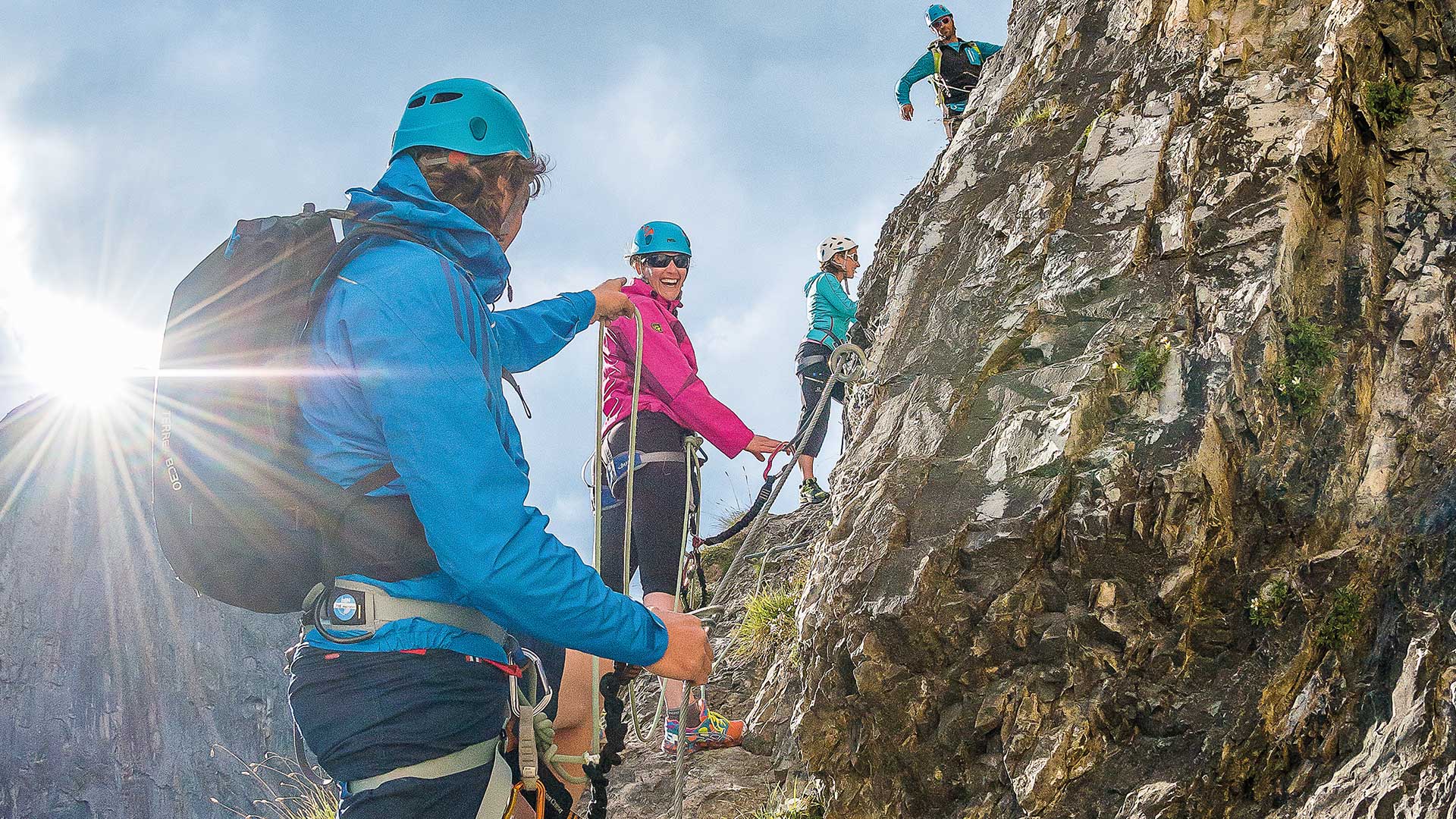 Via Ferrata is a great way to climb in the Alps