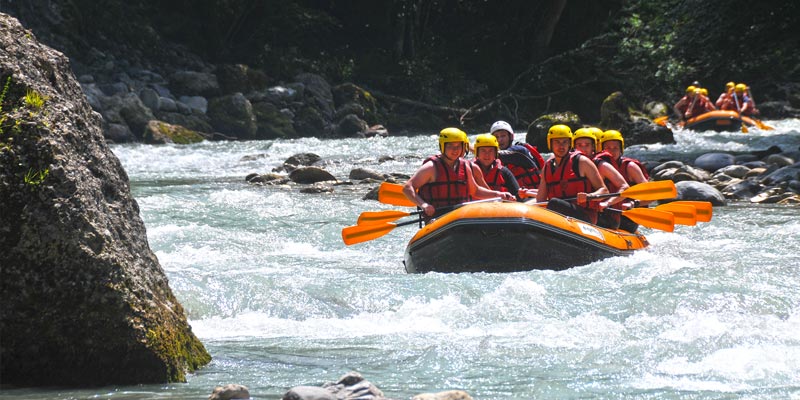 White water rafting is great fun