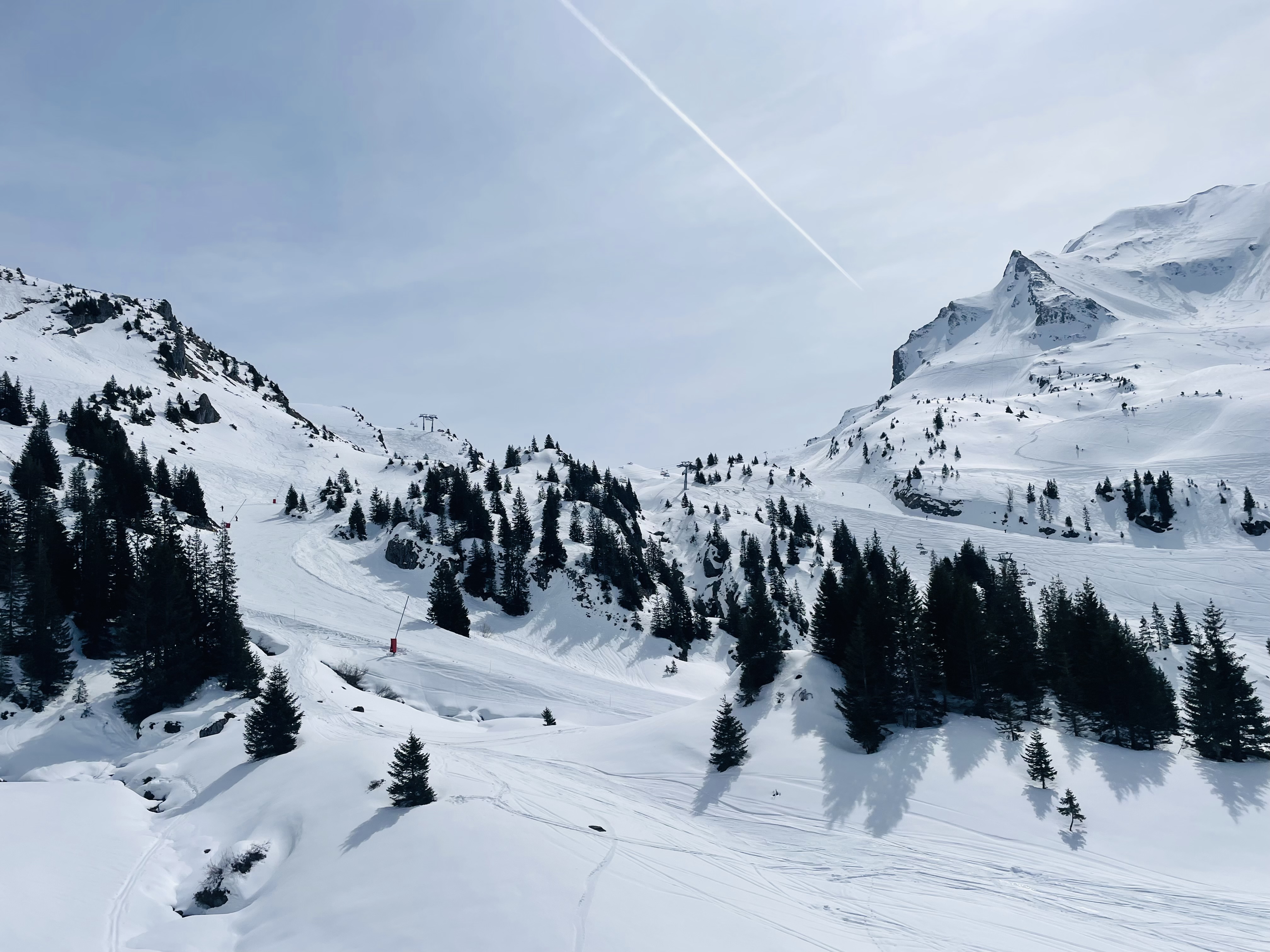 Mossettes chair fr Avoriaz lower slopes